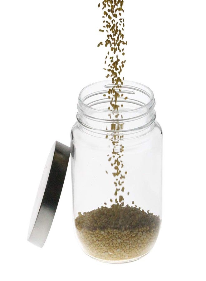 YERA Steelex Snack Jars, 750 ml, 2 Piece | Clear, Durable & Elegant Kitchen Organizer | Multipurpose Airtight Storage Jars Container for Food, Pulses, Spices, Cookies, Snacks, Pickles & Dry Fruits. - Image 2